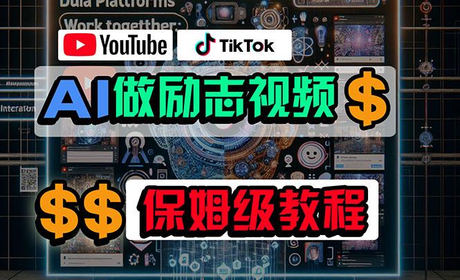 利用AI制作励志视频，在YouTube和TikTok赚钱，小白可做(附工具-云创网