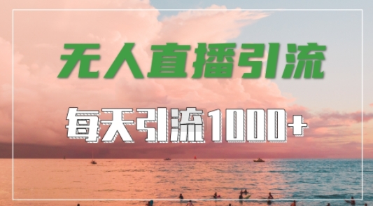 抖音快手视频号全平台通用，无人直播引流法，超暴力引流1000+高质量精准创业粉【揭秘】-云创网