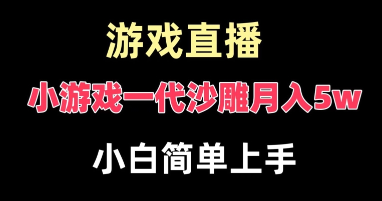 玩小游戏一代沙雕月入5w，爆裂变现，快速拿结果，高级保姆式教学【揭秘】-云创网