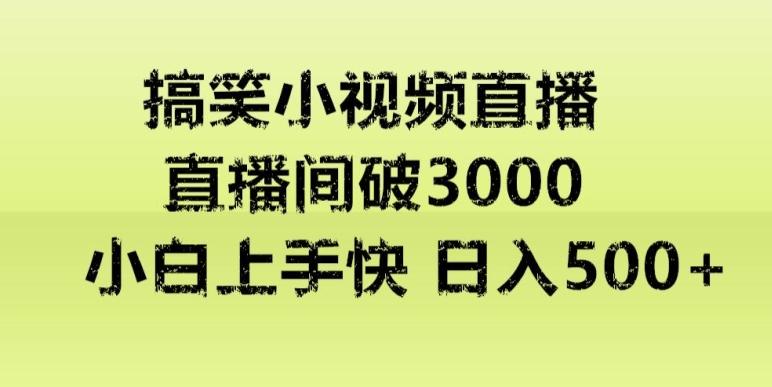 快手直播搞笑小视频解说，适合批量矩阵，日入300-500+-云创网