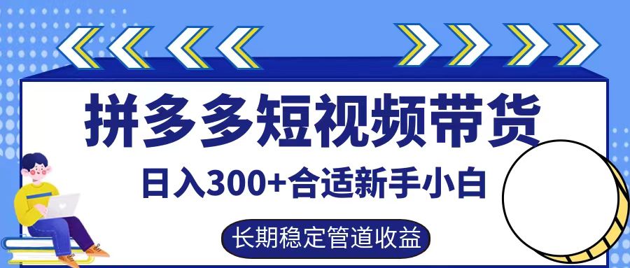 拼多多短视频带货日入300+，实操账户展示看就能学会-云创网